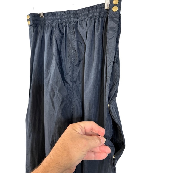 Champion Black Breakaway Pants | Snap Sides Retro XL - Picture 3 of 7